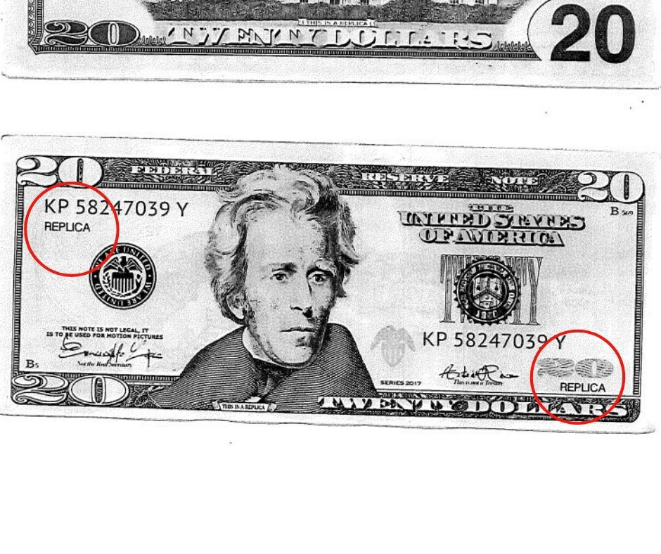 twenty dollar bill counterfeit