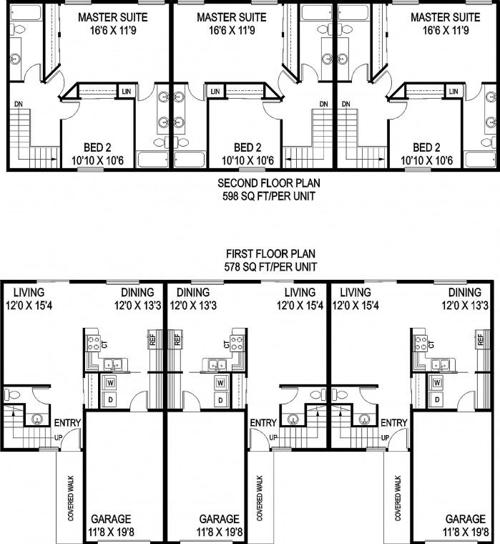 Triplex Plan Allows Low Cost Building Home And Garden Leadertelegram Com