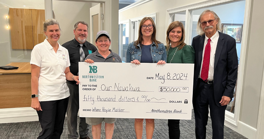 Our Nawakwa accepts donation of $50K from Northwestern Bank - Vimarsana News