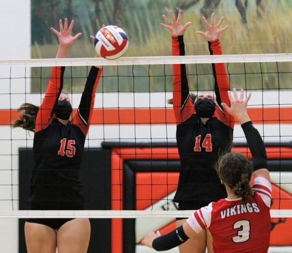 Colfax rallies past Elk Mound as prep volleyball makes its return
