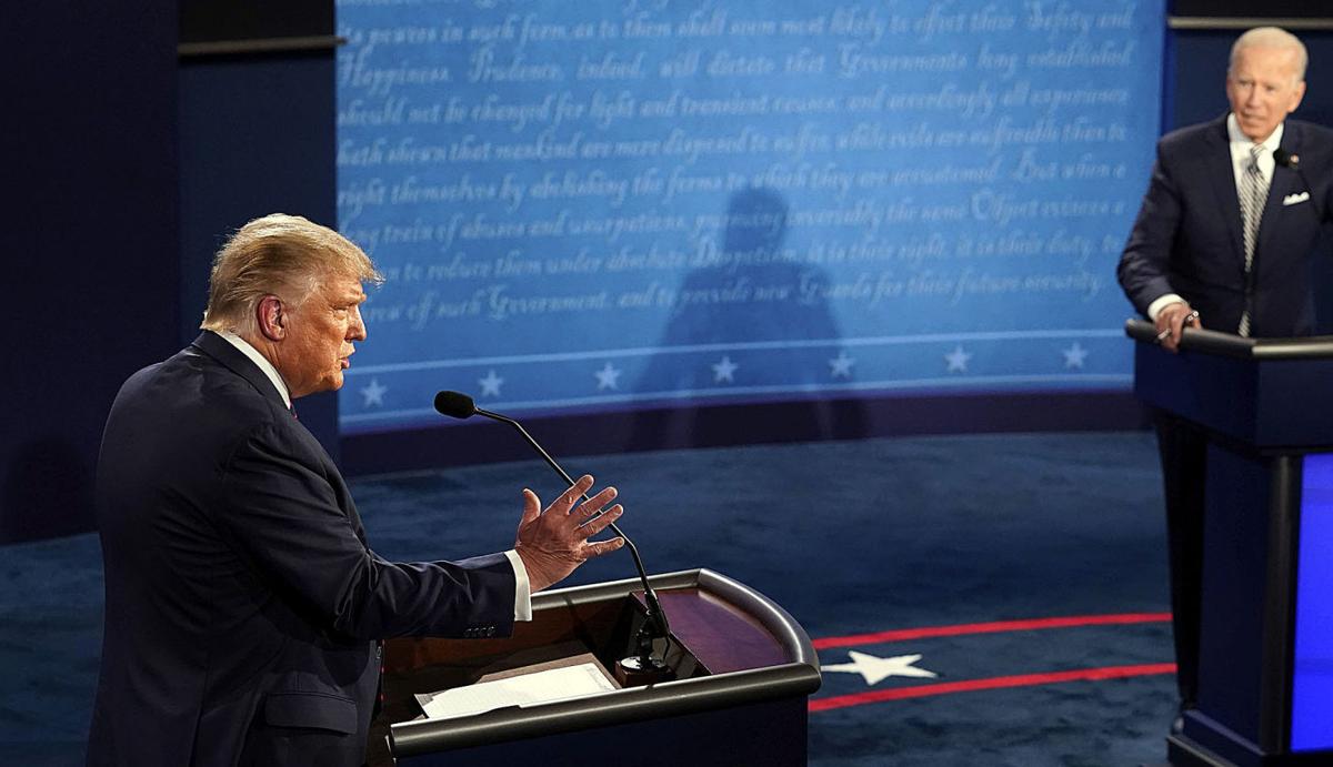 Trump Biden Trade Sharp Words At Debate Elections Leadertelegram Com
