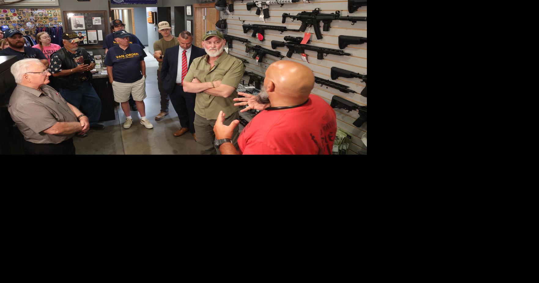 Van Orden talks about the second amendment, recent primary at Lake Hallie range outing
