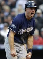 APTOPIX NLDS Brewers Rockies Baseball-3
