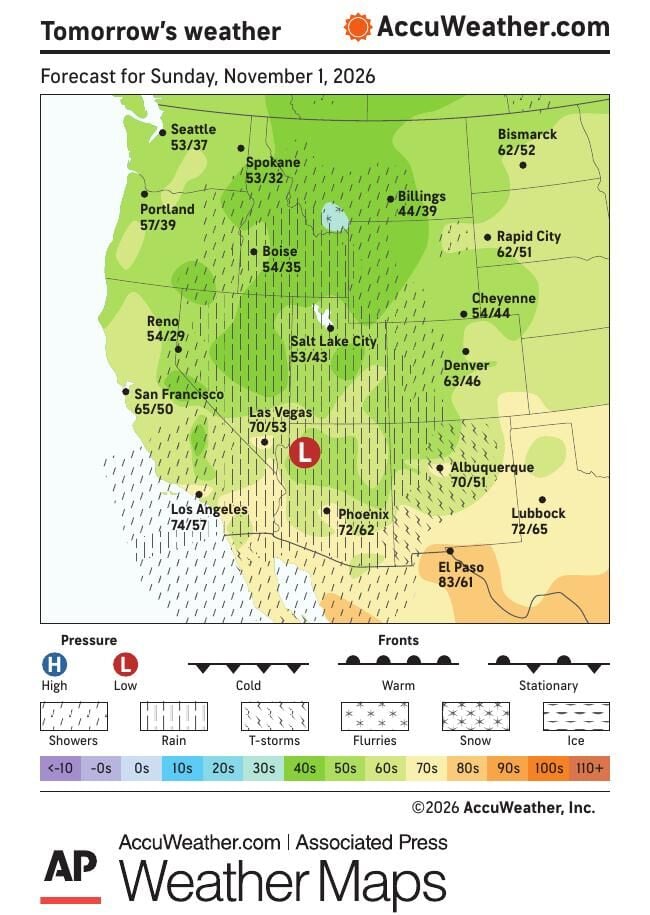 AP RE WR1031 WEATHER MAP | Nation & World | leadertelegram.com