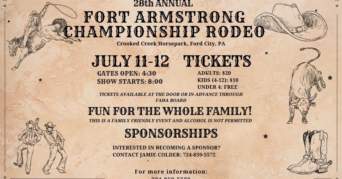 Fort Ransom Rodeo The Fort Armstrong Championship Rodeo is back in town | News ...