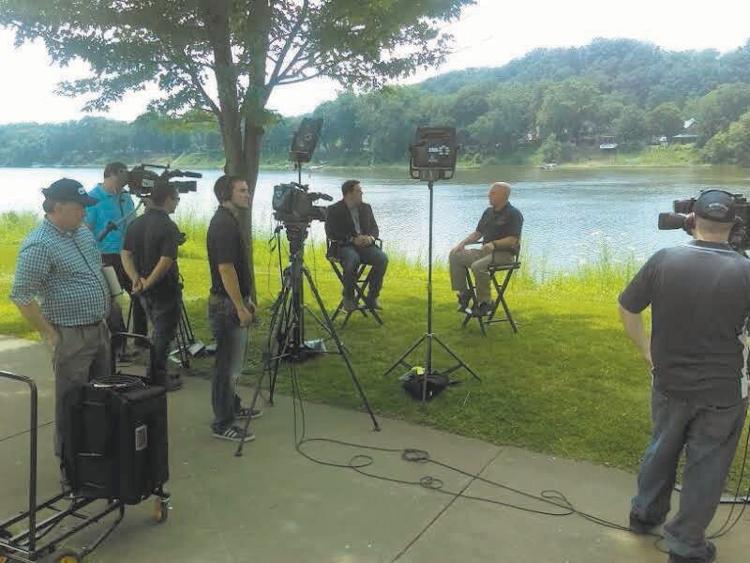 PCN television show is filmed at Kittanning Riverfront Park Front