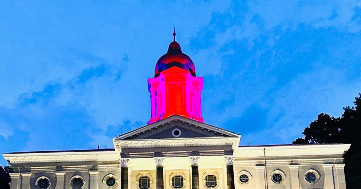 Armstrong County Courthouse cupola shines for the 4th of July News Armstrong County Courthouse cupola shines for the 4th of July News