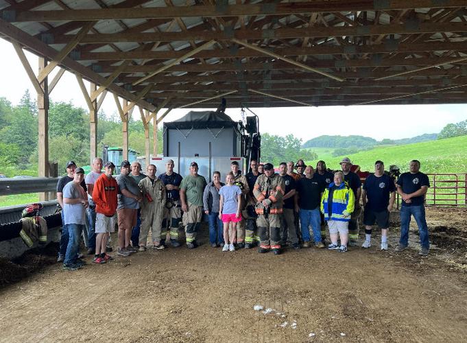 Local firefighters recently participate in grain bin rescue training ...