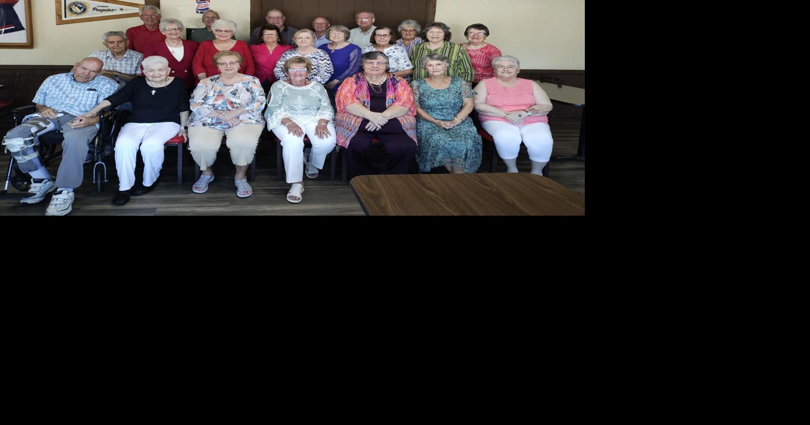 Members of Elderton High School Class of 1961 met for its annual dinner