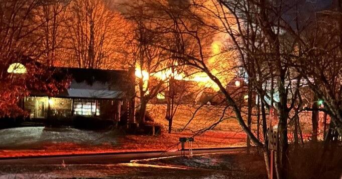 Crews battle house fire in East Franklin Township | News | leadertimes.com