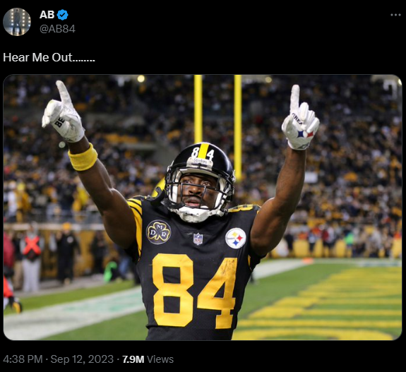 Pittsburgh Steelers' Antonio Brown photoshops himself in a San