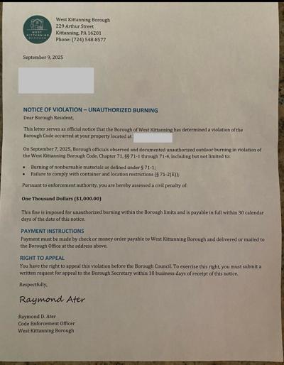 West Kittanning Police investigating fraudulent code enforcement ...