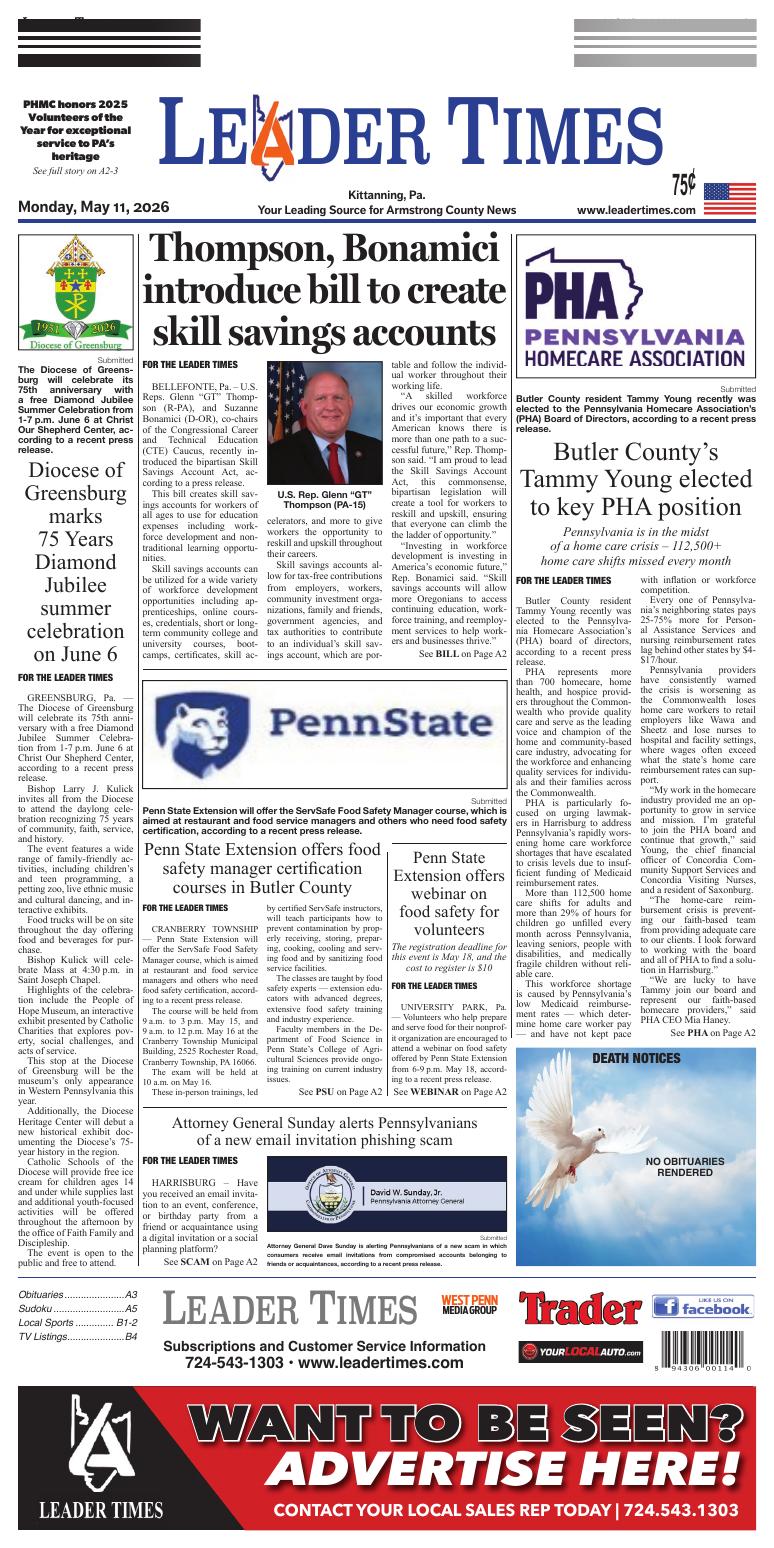 Page A1 | e-Edition | leadertimes.com