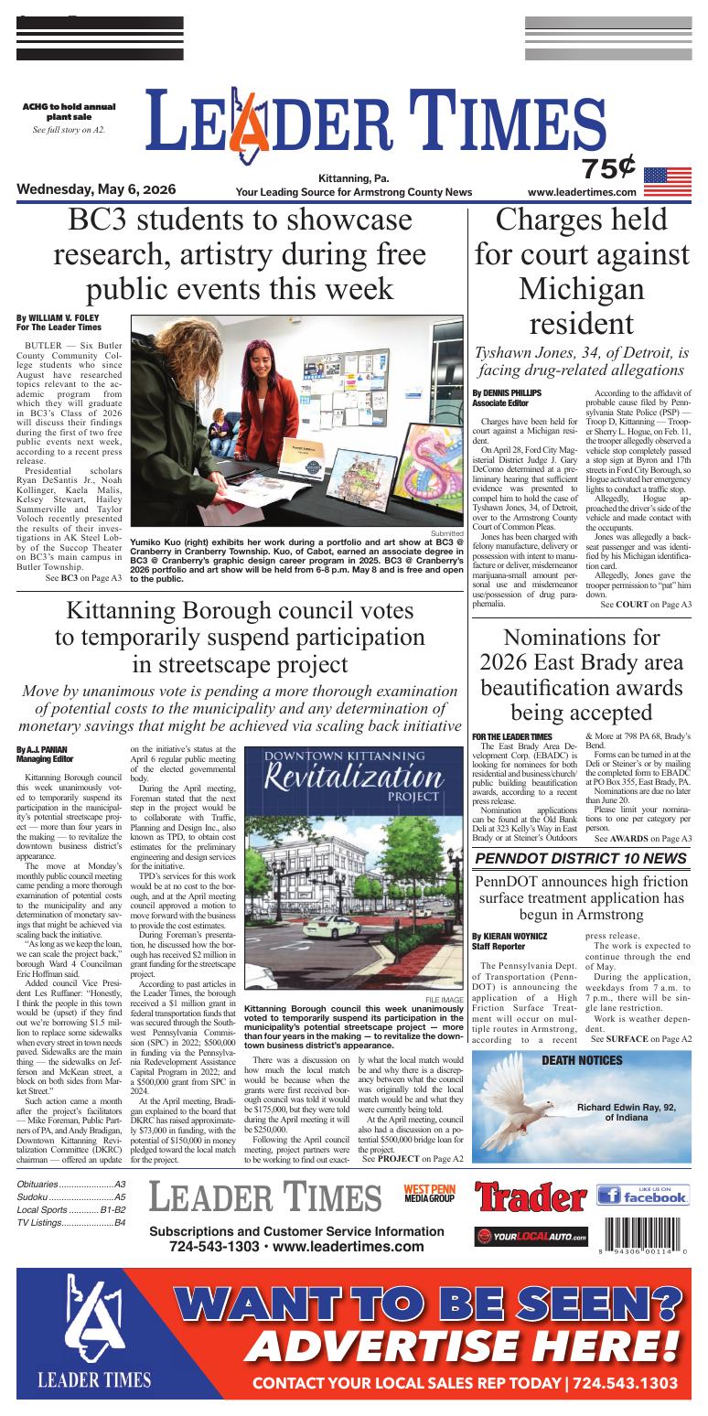 Page A1 | e-Edition | leadertimes.com