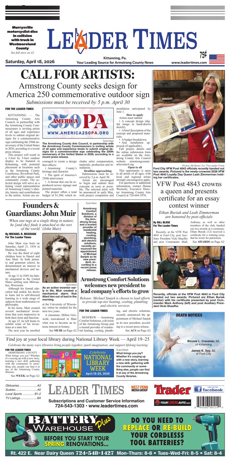 Page A1 | e-Edition | leadertimes.com