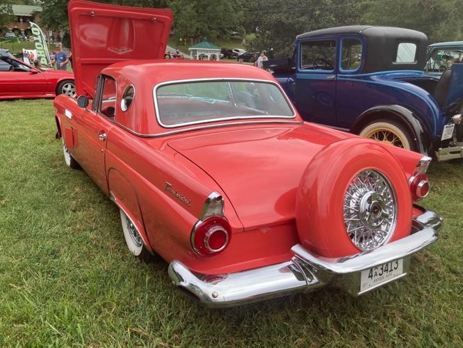 Ford Thunderbird in red hot red