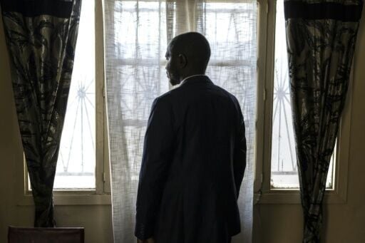 Abdoul Sacko, seen here during an interview with AFP on March 5, 2026, was released after being kidnapped in Guinea