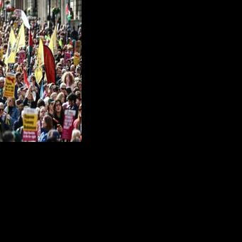 Protesters rally in London against UK far-right rise