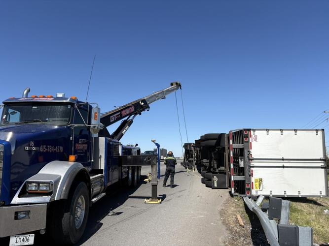Overturned semi 1