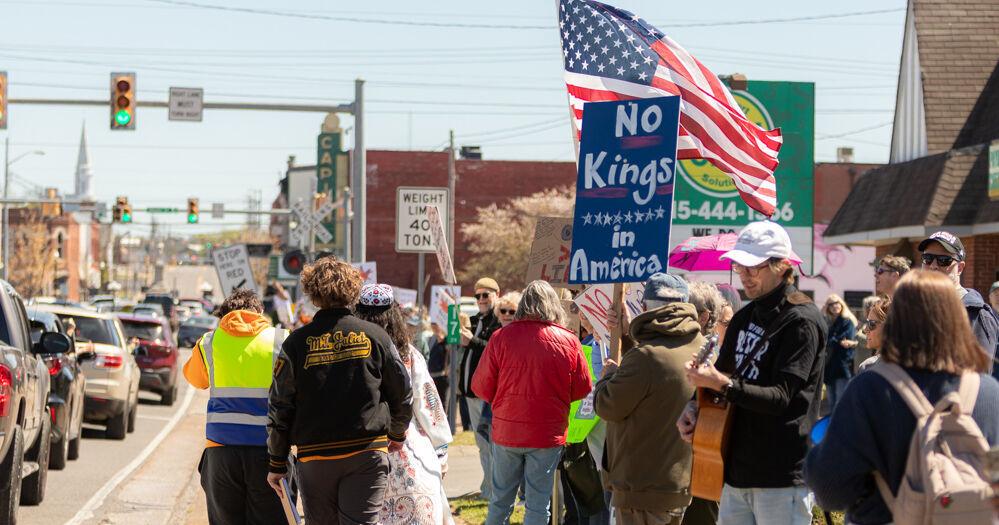 From national Policy to local arrests: ‘No Kings’ protest draws 300 to Main Street