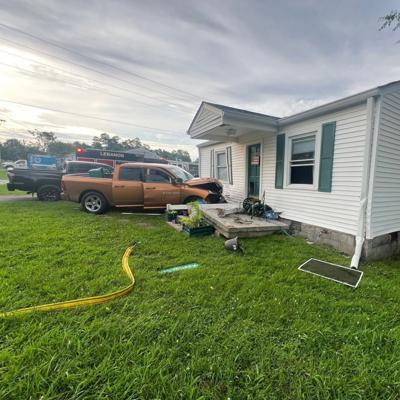 Truck vs. house