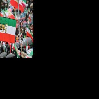 Son of Iran's last shah urges US action as supporters rally in Munich