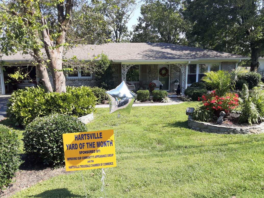 Chamber recognizes Yard of Month Hartsville