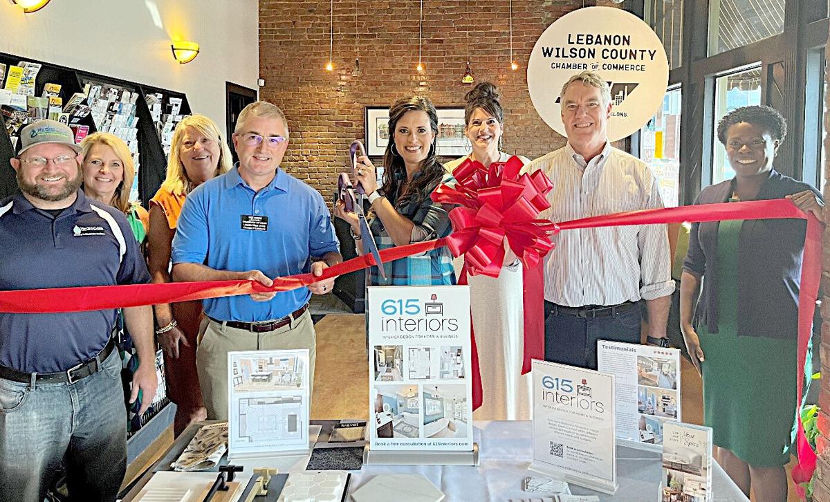 Ribbon cutting held at 615 Interiors, Lebanon