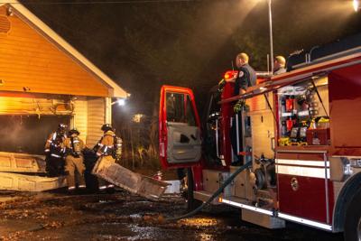 House damaged by fire