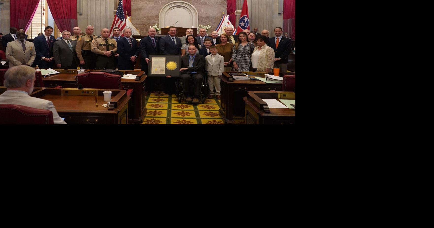 Lawmakers honor Tennessee Highway Patrol Trooper Adam Cothron on House ...