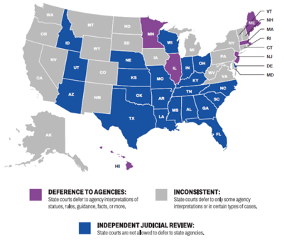 ALEC Deference state map