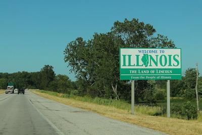 Illinois welcome sign