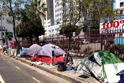 Homeless encampment