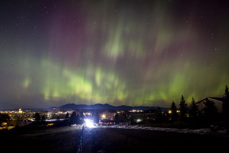 Northern Lights above Lewistown News