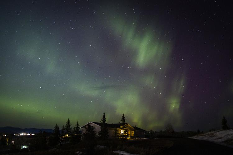 Northern Lights above Lewistown News