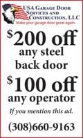 USA Garage Door Services and Construction - Ad from 2026-08-04