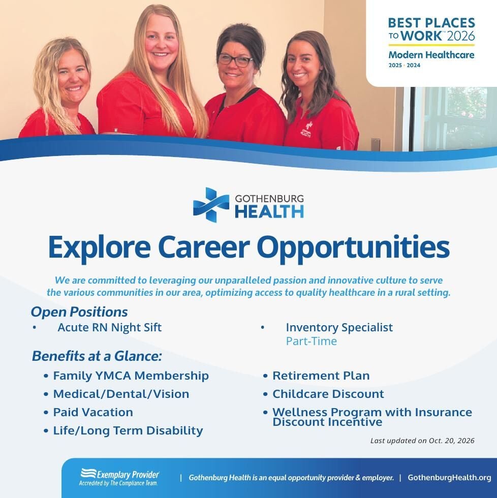 Roxanne Converse-Whiting Gothenburg Health - HR - Ad from 2026-10-31