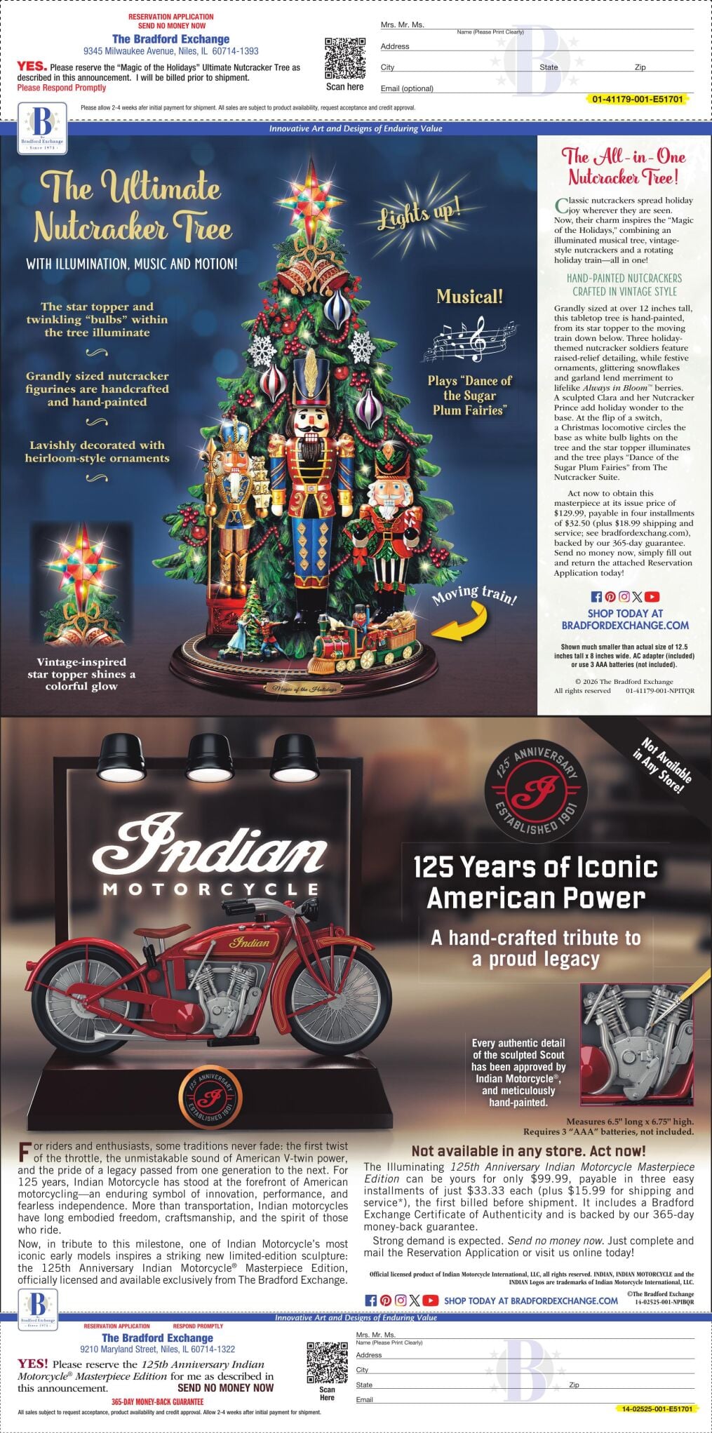 BRADFORD EXCHANGE - MIDWEST LISTS AND MEDIA - Ad from 2026-09-29