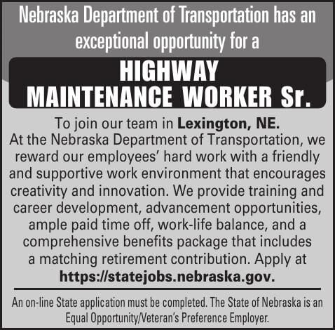 NEB DEPT OF TRANSPORTATION - Ad from 2026-06-06