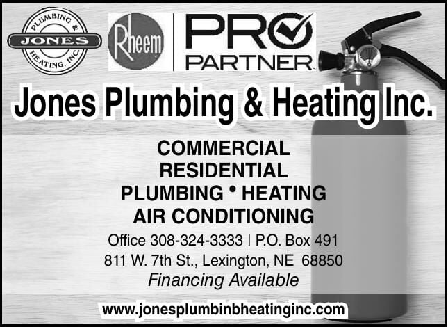 JONES PLUMBING & HEATING - Ad from 2026-10-03