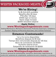 Westin Packaged Meats - Ad from 2026-08-08