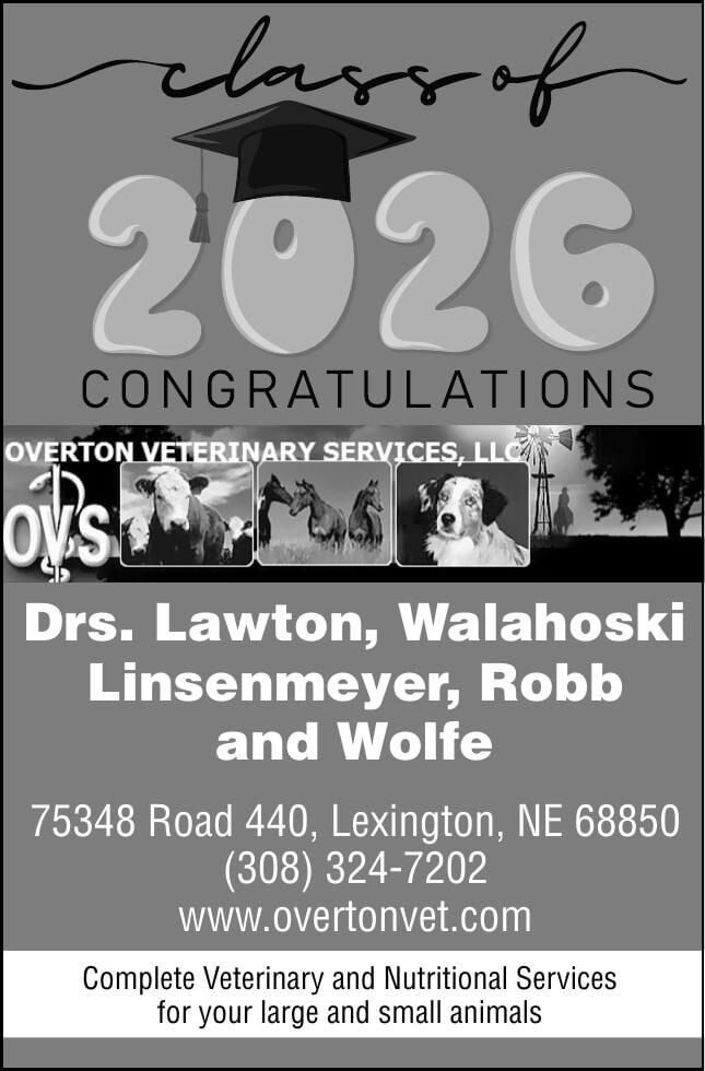 OVERTON VETERINARY SERVICES - Ad from 2026-05-16