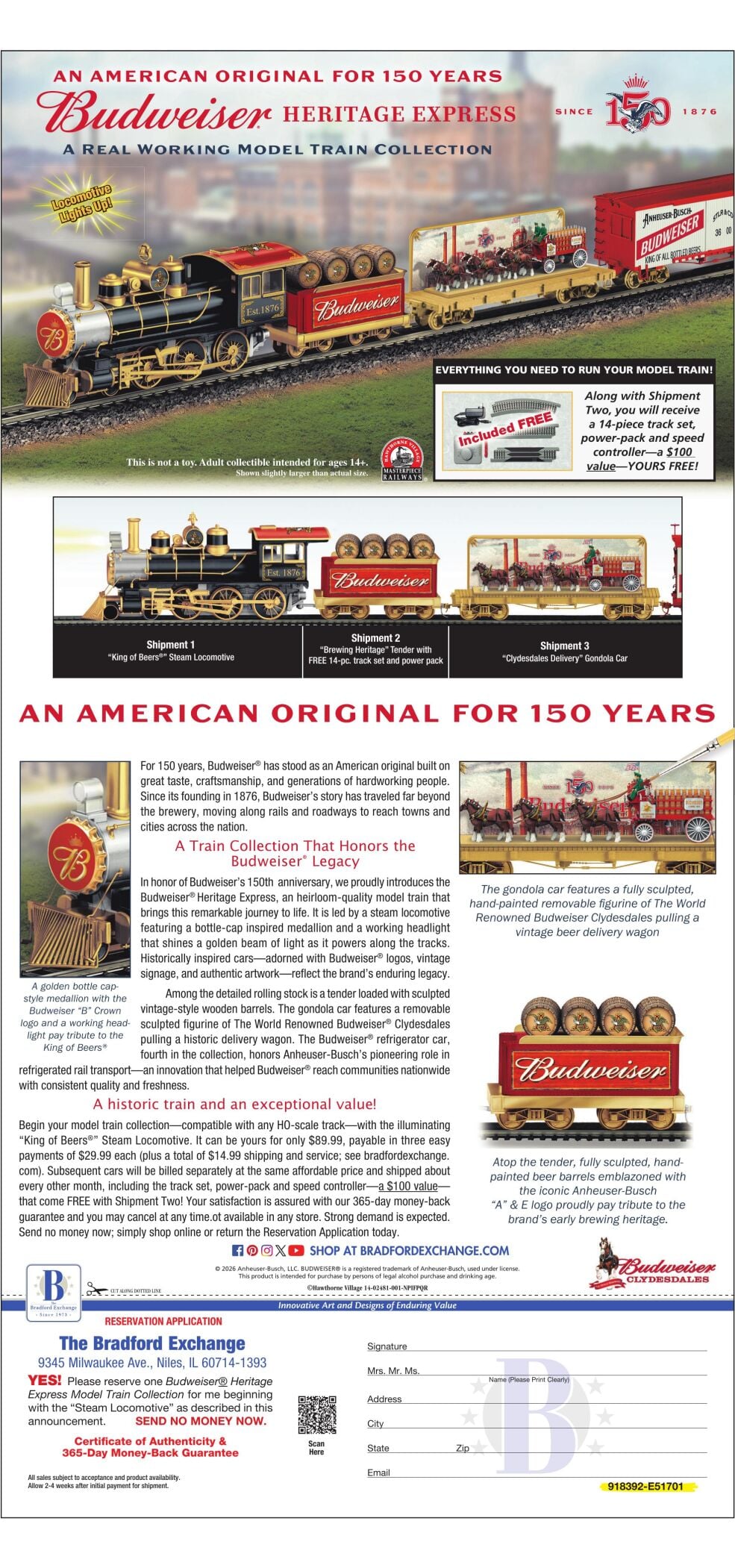 BRADFORD EXCHANGE - MIDWEST LISTS AND MEDIA - Ad from 2026-05-12