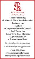 Symington Law, P.C., L.L.O. - Ad from 2026-03-21