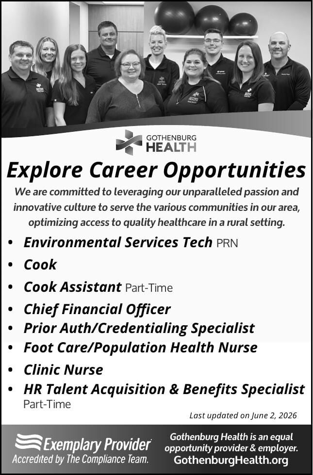 Roxanne Converse-Whiting Gothenburg Health - HR - Ad from 2026-06-06