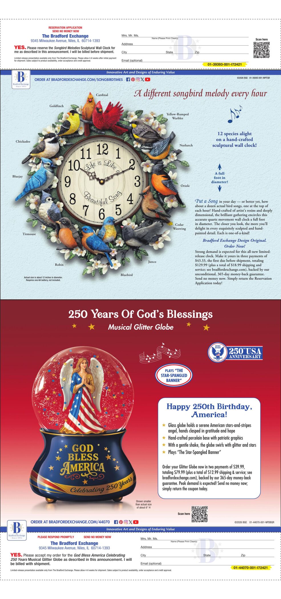 BRADFORD EXCHANGE - MIDWEST LISTS AND MEDIA - Ad from 2026-06-09