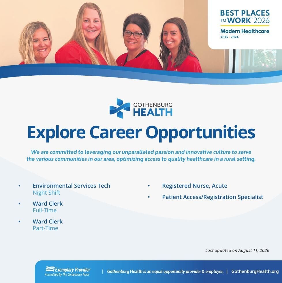 Roxanne Converse-Whiting Gothenburg Health - HR - Ad from 2026-08-15