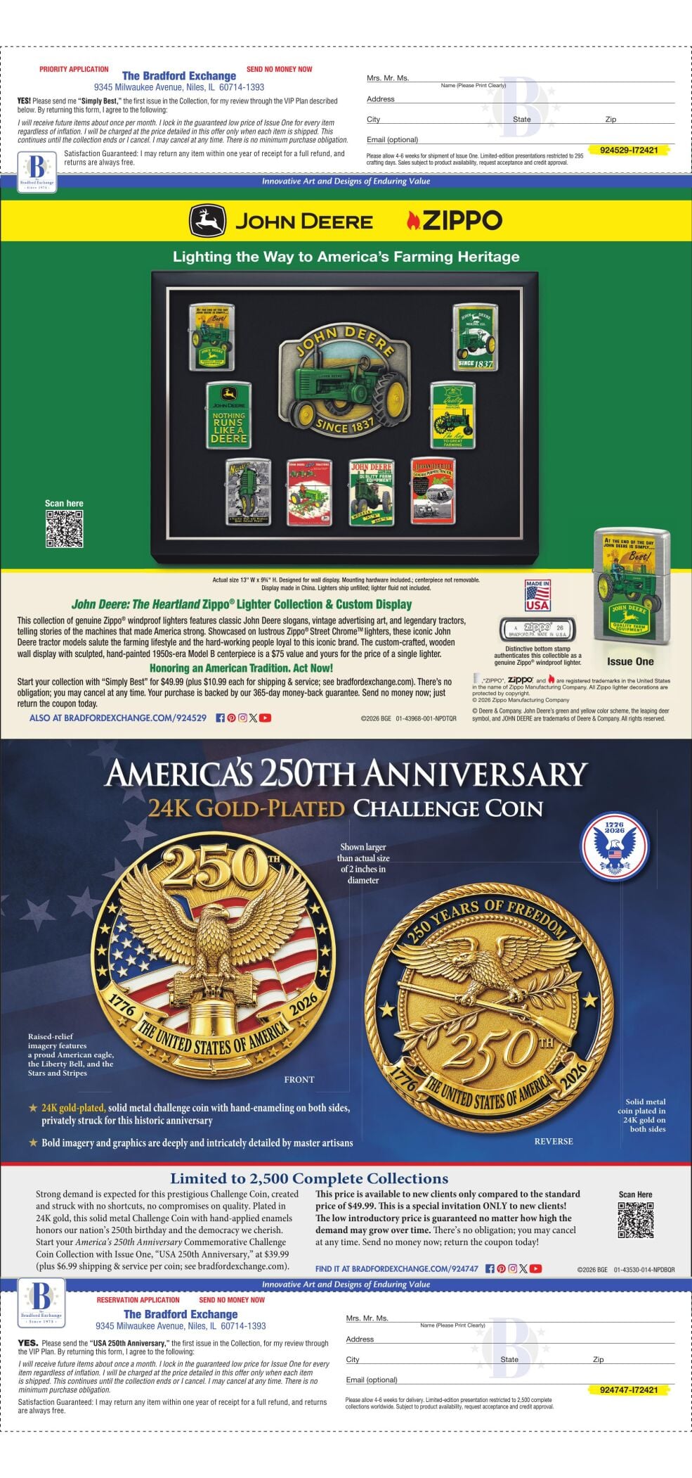 BRADFORD EXCHANGE - MIDWEST LISTS AND MEDIA - Ad from 2026-07-07