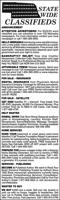 STATEWIDE CLASSIFIEDS - Ad from 2026-03-28