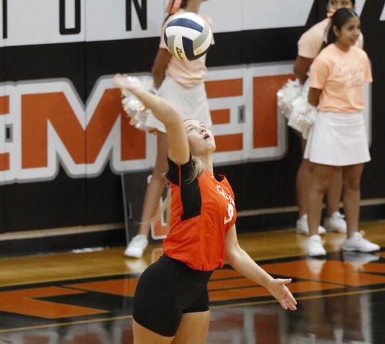 Brynn Kaiser serving